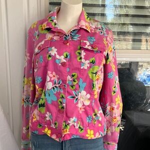 Floral Pink light jacket